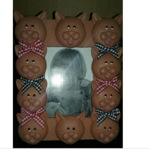 New Hand Made Cat Picture Frame